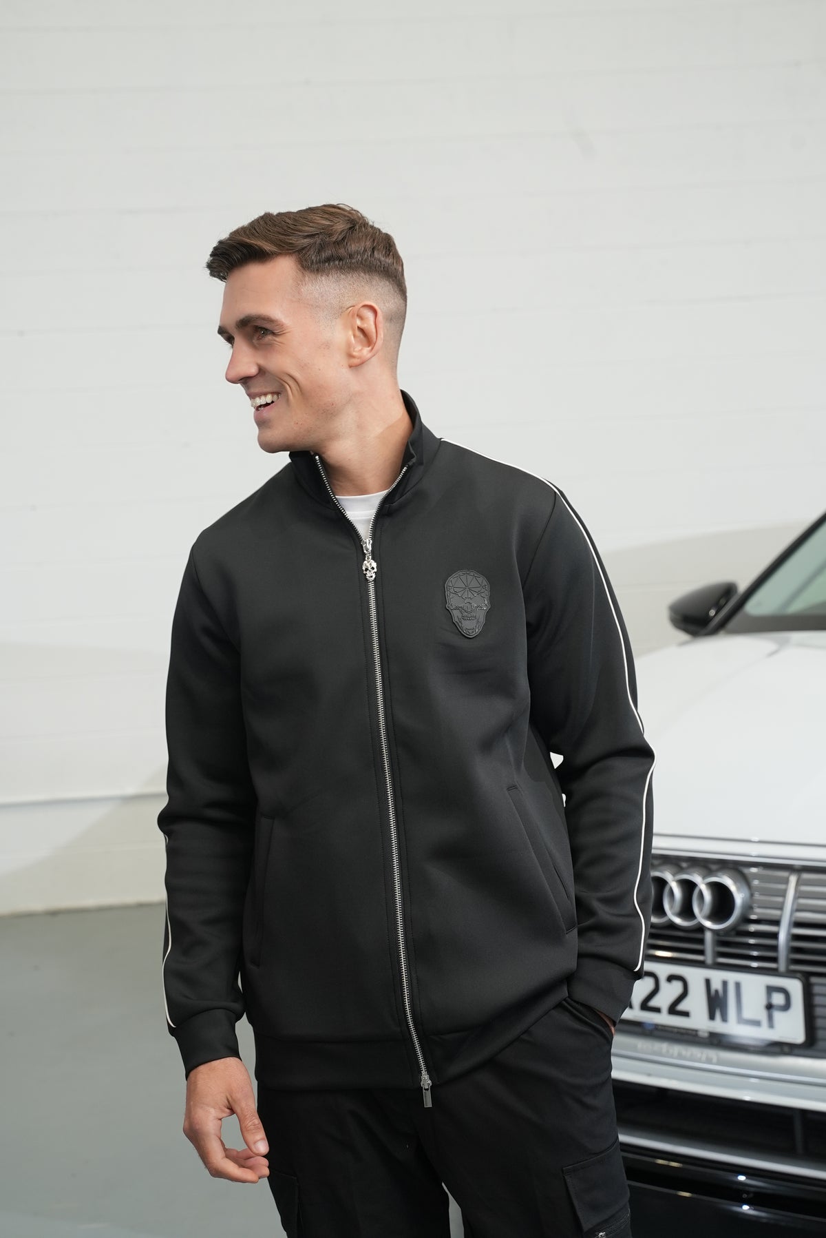 AW25 - Tracksuit Top Black Zip