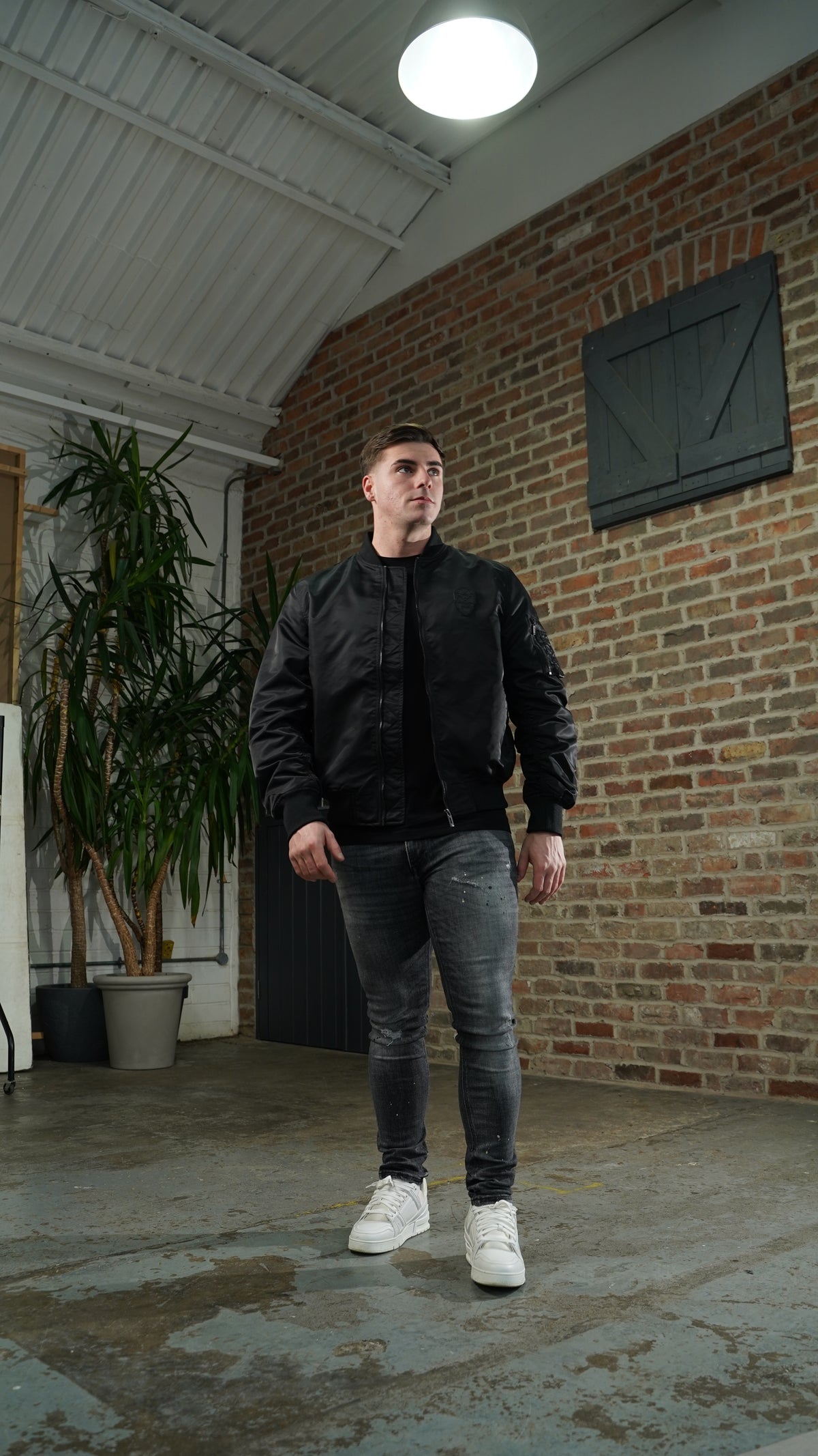 Men's Amico Black Bomber Jacket