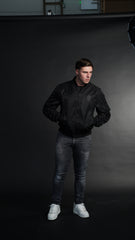 Men's Amico Black Bomber Jacket