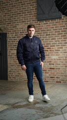 Men's Amico Navy Bomber Jacket