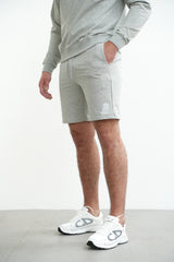 Men's Embroidery A Shorts Grey