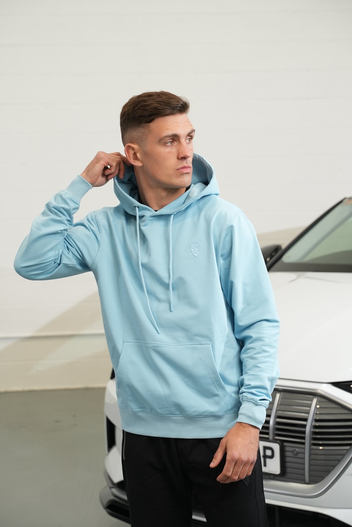 AW25 - Hoodie Baby Blue Plain
