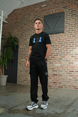 Men's Black Cargo Bottoms