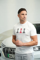 AW25 - 3 Pawn Tee White