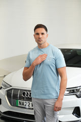 AW25 - Letter Tee Baby Blue