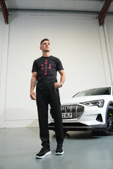 Diamond Pawn Tee Black with Red Pawn