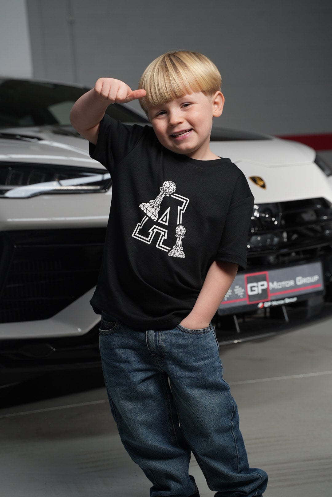 Children’s Varsity Tee Black