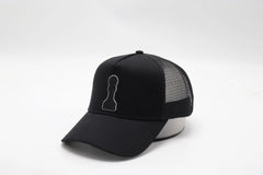 Black White Trim Pawn Cap