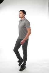 Grey Pawn Embrodiery Polo