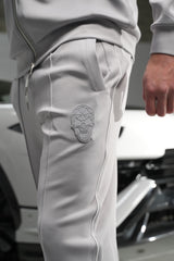 Grey Skull Badge Pants