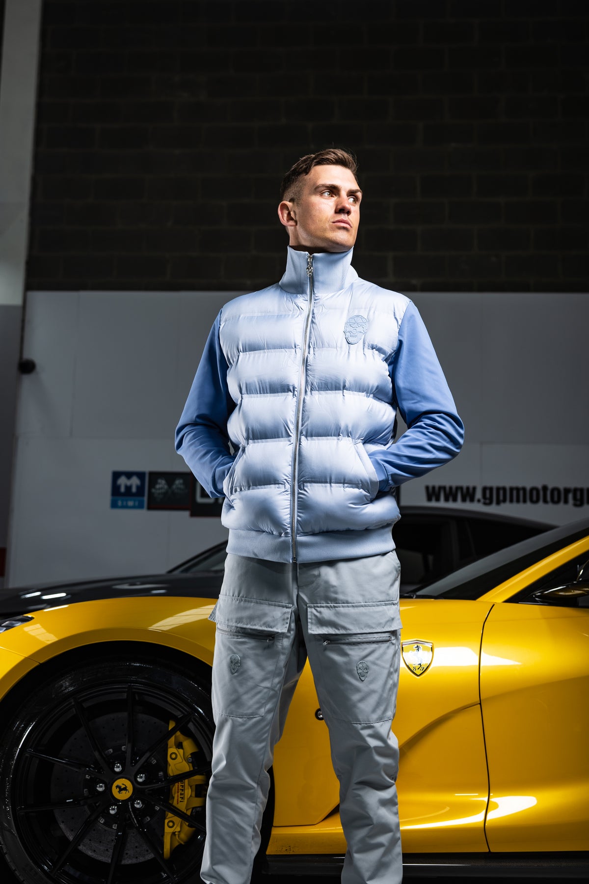 Blue Two Pattern Light Weight Jacket