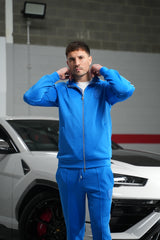 Colbalt Blue Skull Zip Jacket