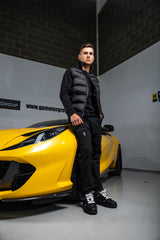 Black Two Pattern Light Weight Jacket