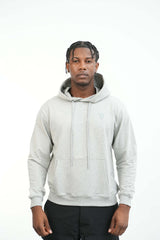 Men's Amico Skull Badge Grey Hoodie