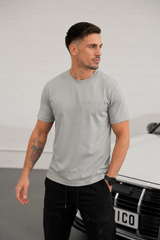 Men's Grey Amico Text Tee