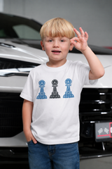 Amico Jr White Tri Pawn Tee