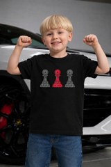 Amico Jr Black Tri Pawn Tee