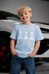 Amico Jr Baby Blue Tri Pawn Tee