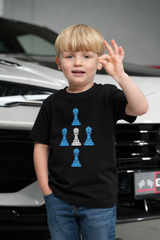 Amico Jr Black Cross Pawn Tee