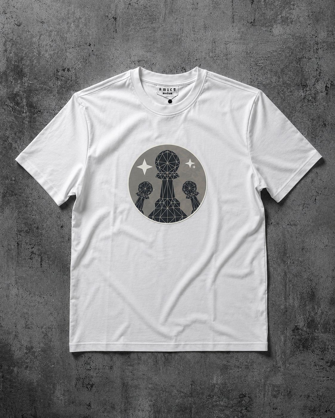 Men's White Pawn Star Tee