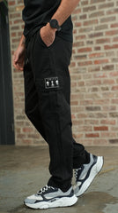 Men's Black Cargo Bottoms