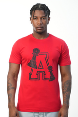 Men's Red A Design T-Shirt