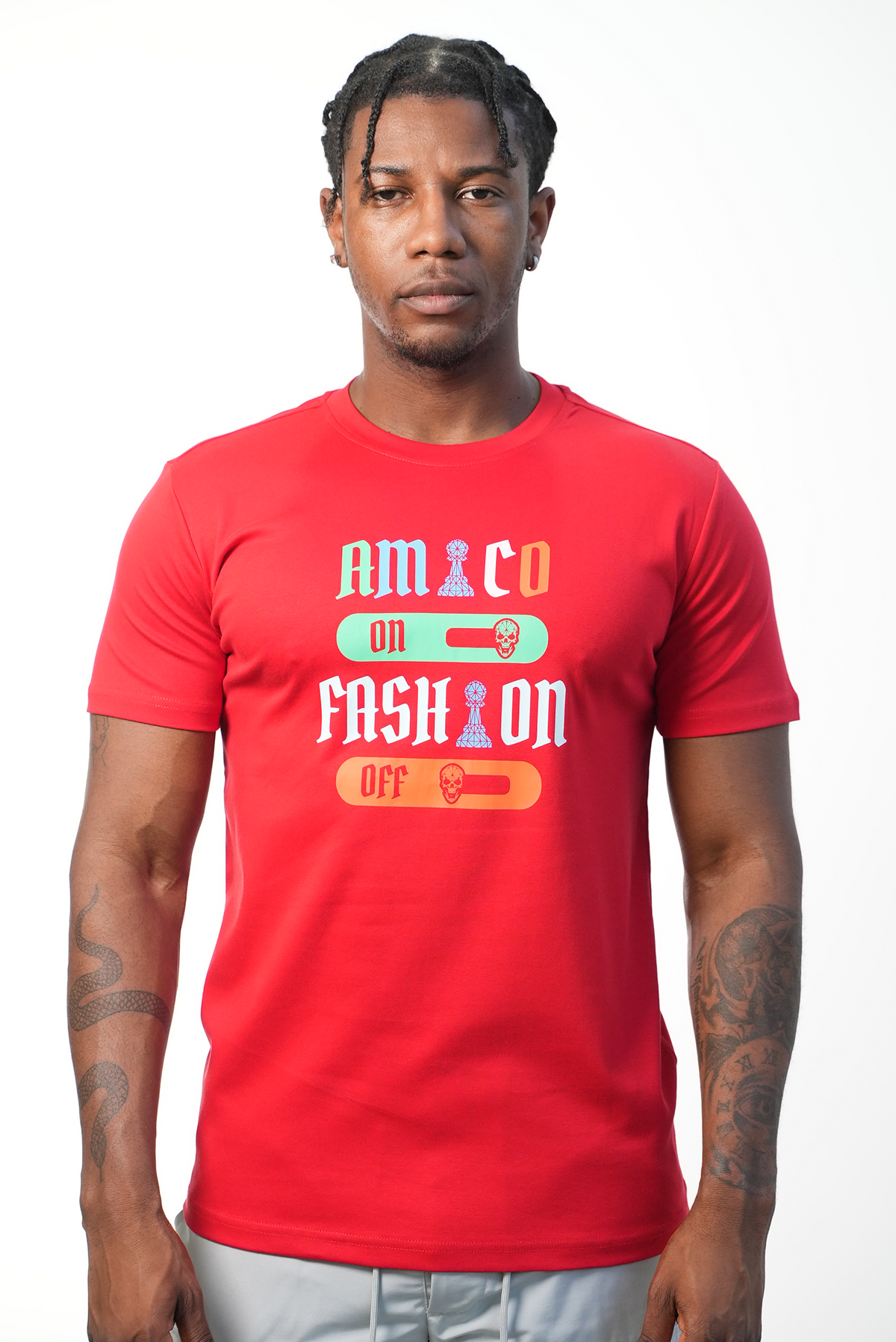 Men's Red Fashion T-Shirt