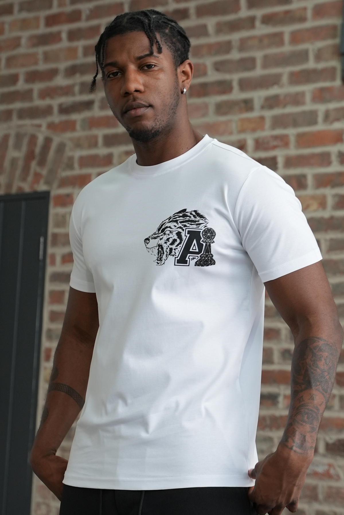 White A Wolf T-Shirt