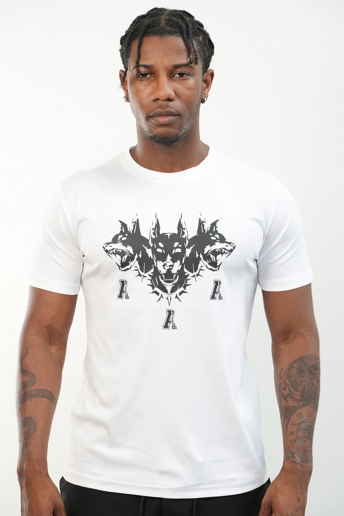 Men's White Doberman T-Shirt