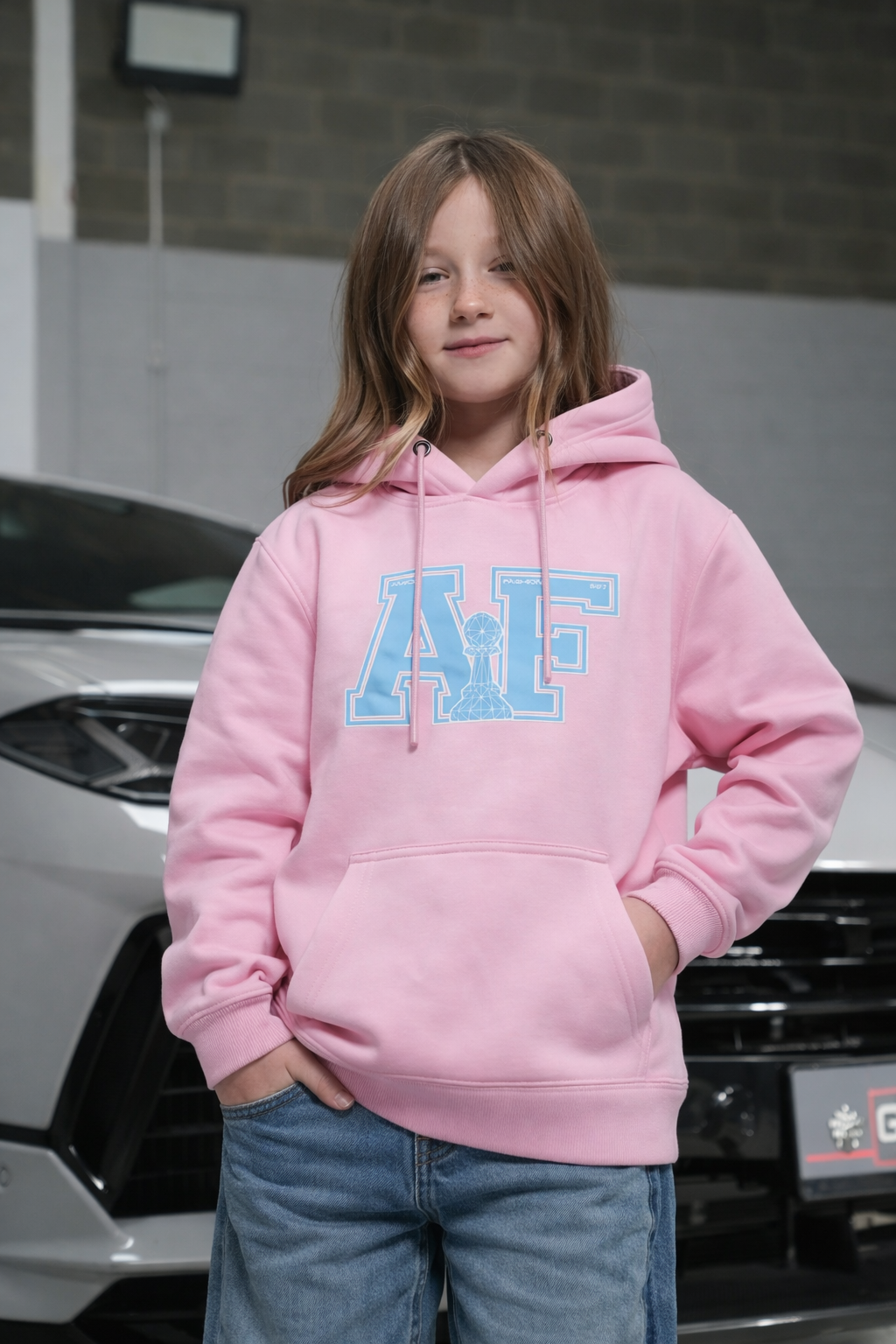 Amico Jr Varsity Pink Hoodie