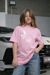 Amico Jr Skull & Crown Pink Hoodie