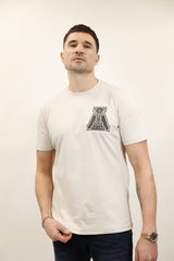 "A" Letter Pawn Tee White