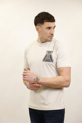 "A" Letter Pawn Tee White