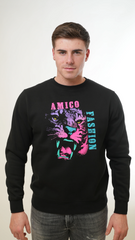 Men's Amico White Lion Crew Neck