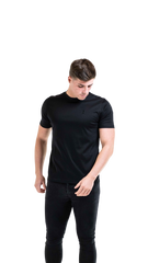 Amico Embroidery Pawn Black Tee