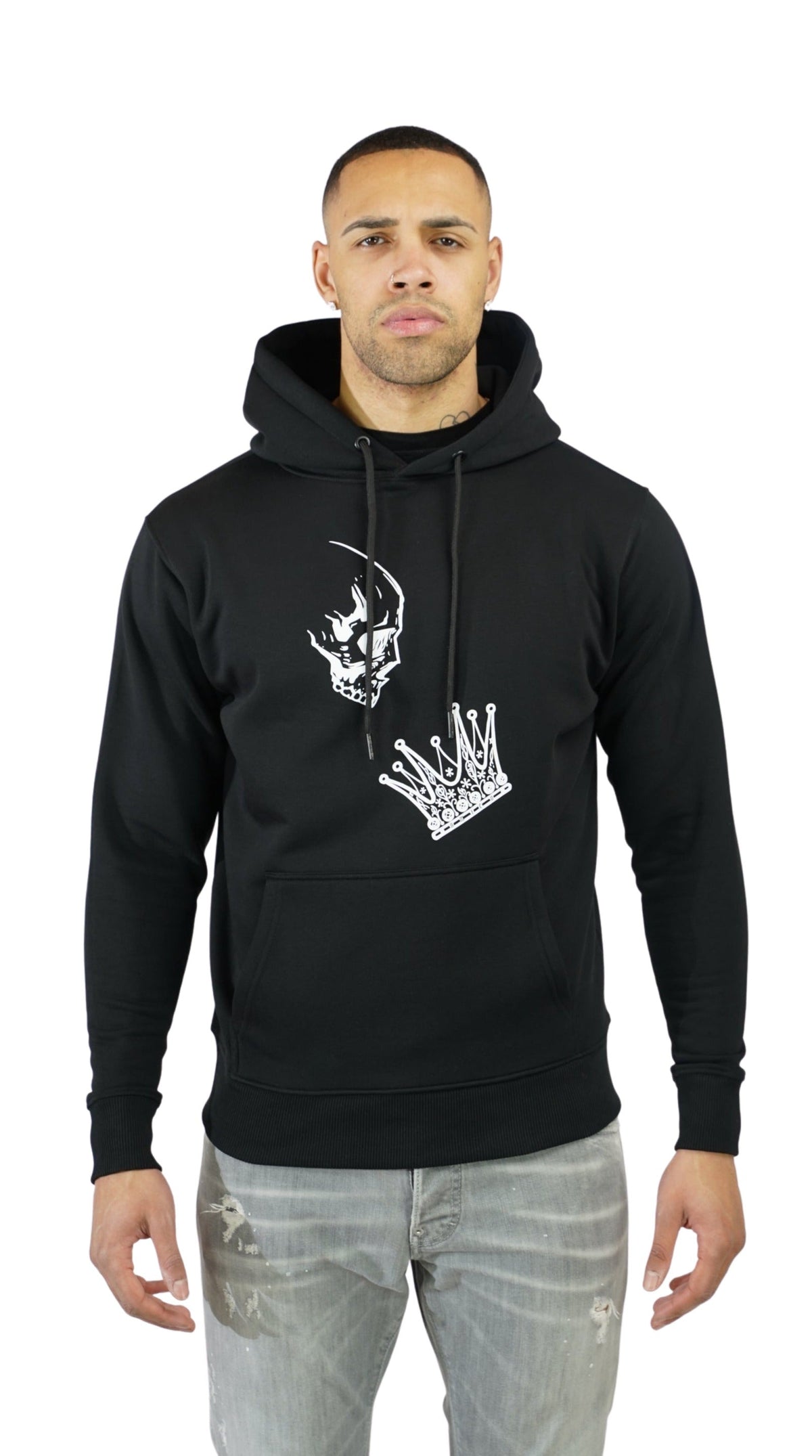 Amico Black Crown Hoodie