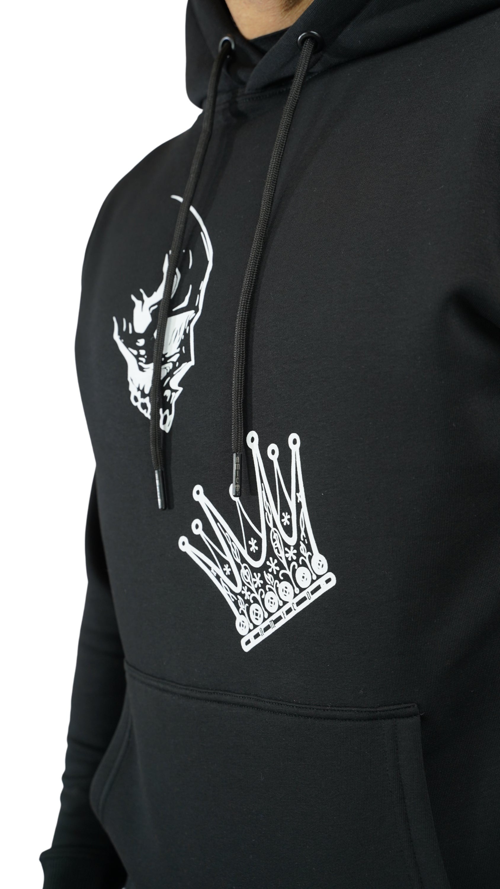 Amico Black Crown Hoodie