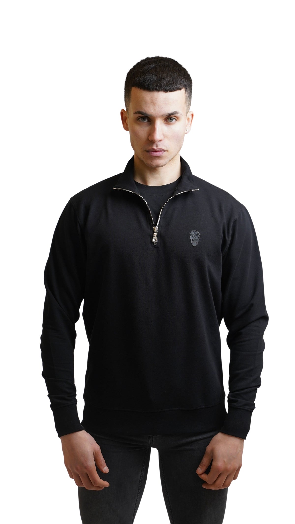 Men's Amico Black Half Zip Top