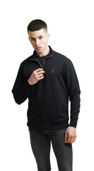 Men's Amico Black Half Zip Top